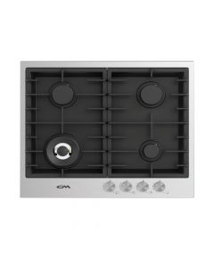 CM Twin 60 4B Inox Gas Hob 1mm Edge 60cm