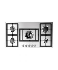 CM Largo 90 5G Gas Hob Enameled Stainless Steel 90 cm