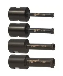 Milwaukee M14 Diamond Drill Set 4 Pcs