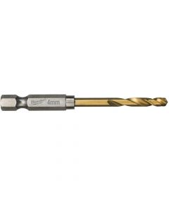 Milwaukee Metal Drill Bit SHW HSS-Tin Red Hex 4mm 10 Pcs