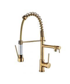 CM Pull-Out Mixer Tap with Spring Gold Color