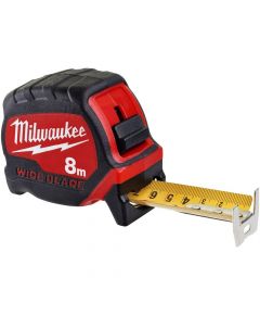 Milwaukee Premium Wide Blade Tape Measure 8m
