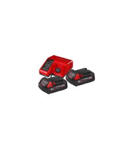 Milwaukee M18™ NRG Pack 2x 2.0Ah battery + M12-18 C Multi-Charger