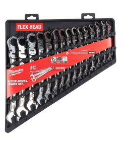 Milwaukee Max Bite Flex Head Spanner 15pcs Set