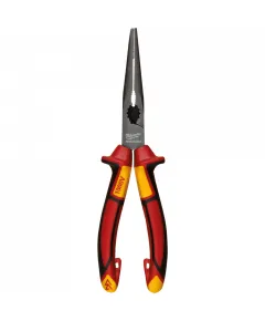 Milwaukee VDE Long Round Nose Pliers 205mm