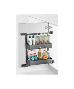 Encanto Side Basket In-Cabinet Rack Grey