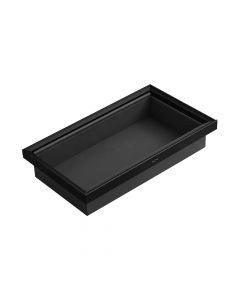 CM Linen Drawer Leather Basket Soft Closing