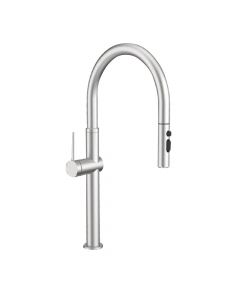 CM Brushed Nickel Stainless-Steel Pull-Out Mixers Matte Chrome Finish
