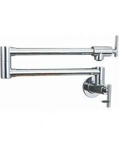 CM RC0701-S Brushed Nickel Wall Mounted Pot Mixer Fixed Spout