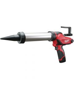 Milwaukee M12 PCG/400A-201B 400ml Subcompact Cordless Kit/Glue Gun in Transport Bag (1x 2.0Ah battery + charger)