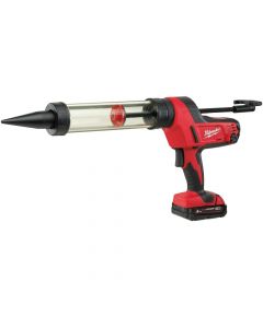 Milwaukee C18 PCG/400T M18 Heavy Duty Cordless Kit/Glue Gun 400ml in Transport Bag (1x 2.0Ah battery + charger)