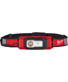 Milwaukee L4 HL-VIS-301Hi-Vis Headlamp for Helmet (1x B3 battery-USB rechargeable) 600 Lumens