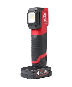 Milwaukee M12 CML-401 Cordless Lamp with Adjustable Colour Temperature (1x 4.0Ah battery + charger)