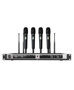 DSPPA True Diversity UHF Wireless Microphone System (4 hand-held  mic)