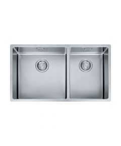 Franke Box Undermount Topmount /Undermount/Flushmounted 2 Bowl Sink