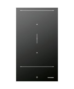 Barazza City Induction Hob Flush/Built-In 2 Zones, Touch Control Black