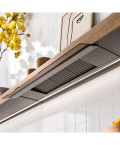 Falmec Shelf Hood 120 cm Filtering, Satin Black Aluminium