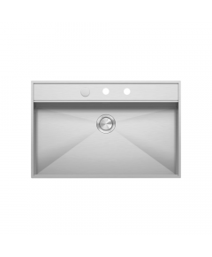 Barazza Flexi Stainless Steel Sink Flush/Built-In with Smart Pop-Up Plug