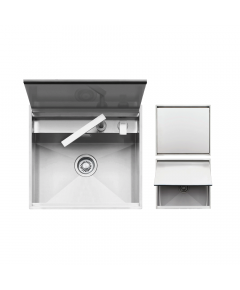 Barazza Lab Cover SS Sink Flush/Built In/Undermounted + B-Free Telescopic Mixer Tap