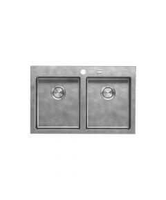Barazza Unique Vintage Stainless Steel Sink Built-In 79x51 cm
