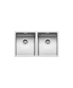 Barazza R.15 Stainless Steel Double Bowl Undermounted 75x44