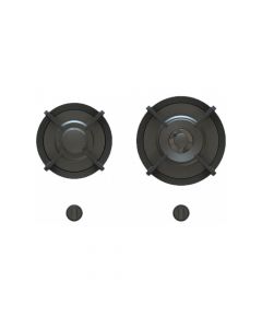 Pitt Cooking 2-Pitts Gas Hob Professional Brass
