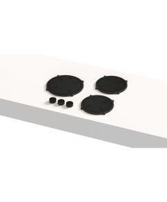 Pitt Cooking 3-Pitts Induction Hob Black Finish