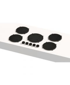 Pitt Cooking 5-Pitts Induction Hob Black Finish