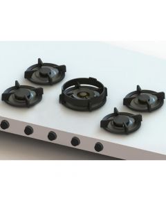 Pitt Cooking 5-Pitts Gas Hob Professional Brass