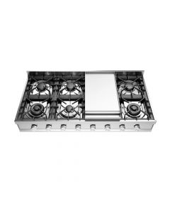 ILVE 120 cm Freestanding Gas Hob 6 Burners and Fry Top - Dual