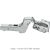 Blum - Clip Top 110° Standard Hinge Nickel Plated + Horizontal Cam Plate