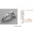 Salice - Hinge 155 Degree - Soft Closing + Cross Mounting Plate