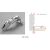 Salice - Hinge 155 Degree - Soft Closing + Cross Mounting Plate