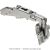 Blum - CLIP Top Wide Angle Hinge 170° + Cruciform Mounting Plate
