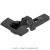 Blum - Clip Top Profile or Thick Door Hinge 95° (Unsprung) Onyx Black + Horizontal Cam Plate (Screw On)