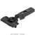 Blum - Clip Top Blumotion Profile Door Hinge 95° Onyx Black + Cam Mounting Plate Cruciform