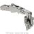 Blum - CLIP Top Wide Angle Hinge 170° + Cruciform Mounting Plate