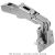 Blum - CLIP Top Wide Angle Hinge 170° + Cruciform Mounting Plate
