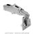 Blum - CLIP Top Wide Angle Hinge 170° + Cruciform Mounting Plate