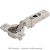 Blum - CLIP Top Profile Door Hinge 95° Nickel Plated + Mounting Plate Cruciform
