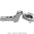 Blum - CLIP Top 107° Hinge Nickel Plated + Horizontal Cam Plate