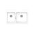Schock Double Bowl Sink 456 x 465 x 220 mm