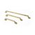 Bergo - M08 Modern Furniture Zinc Alloy Handle - Brushed Brass
