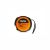 Clarke - Closed Measuring Tape Orange/Black Color Rubber Body Yellow Color Tape with Rewind Mechanism
