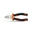Clarke - Combination Plier Polished Head with Slip Resistant Orange Color Handle