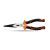 Clarke - Long Nose Plier Polished Head with Slip Resistant Orange Color Handle