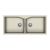 Carysil Double Bowl Quartz Sink Granite Finish