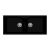 Carysil Double Bowl Quartz Sink Granite Finish