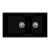Carysil Double Bowl Quartz Sink Granite Finish