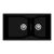 Carysil Double Bowl Quartz Sink Granite Finish